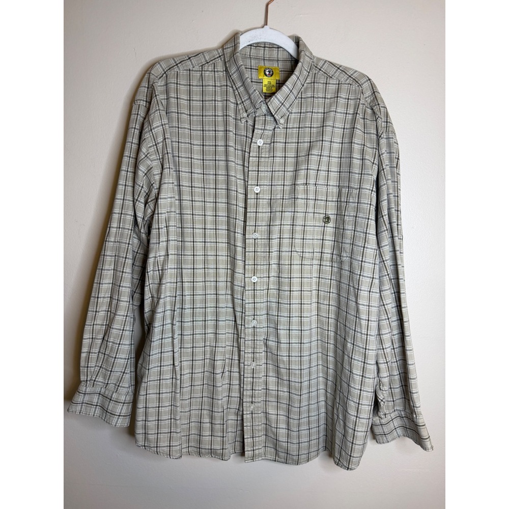 Vintage Duck Head Mens XL Plaid Button Up Cotton Vintage Preppy Gorpcore Grandpa